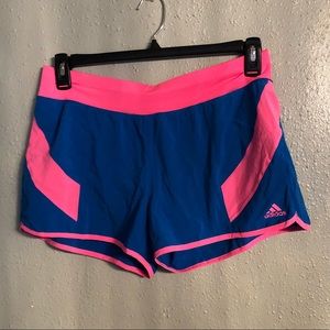 Adidas Women’s Pink/Blue Shorts Size: M